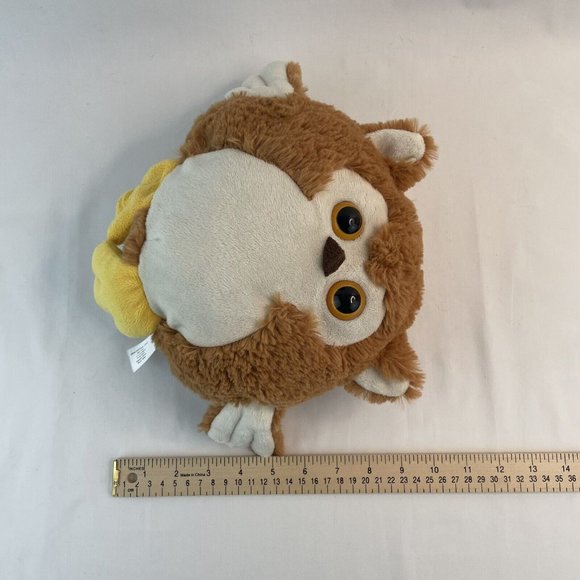 Animal Adventure Owl 9” Plush Stuffed Animal Toy Brown White Round 2013 - Picture 8 of 8